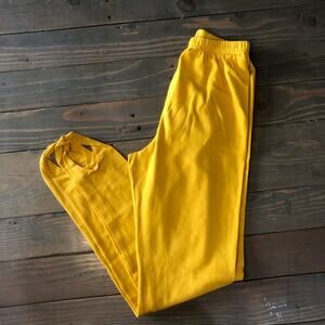 Betty Blue mustard yellow vintage stir up stirrup leggings women's size large